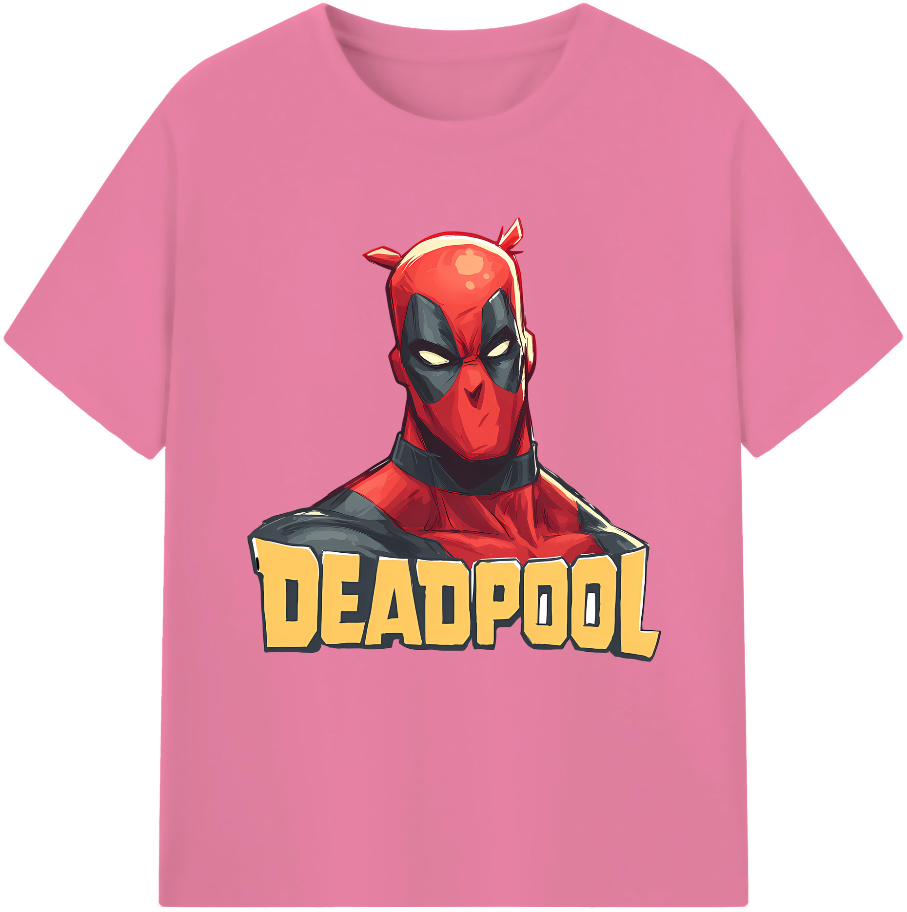 （画像用） Deadpool デッドプール 綿100％半袖Tシャツ（フロントプリント）